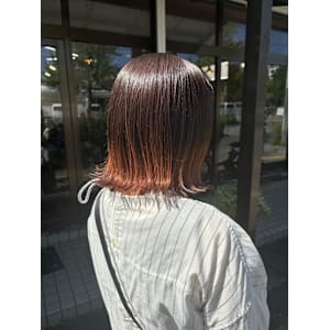 大人かわいい/オレンジ裾カラー - latte hair lemie【ラテ ヘア レミエ】掲載中