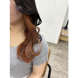 インナーカラー/オレンジカラー/池袋/派手髪