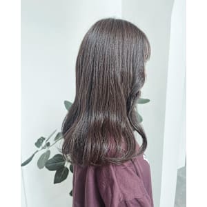 透け感ブルーカラー