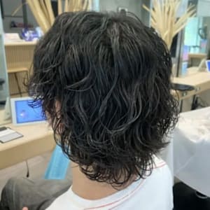 波巻きウェーブパーマ