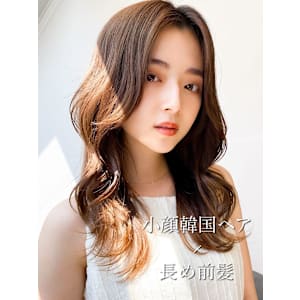 【艶感★シースルーバング】韓国 髪型 大人可愛いウェーブ巻き