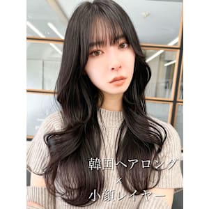 10代20代30代大人かわいい韓国風シースルーバングくびれへ