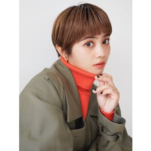 ヘルシーショート/ショートカット/ニュアンスカラー/ココア