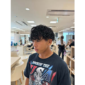 メンズパーマ/メンズカット/波巻きパーマ