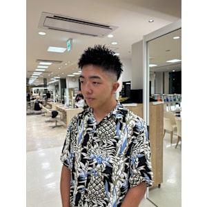 メンズカット/スパイキーショート/フェード/短髪