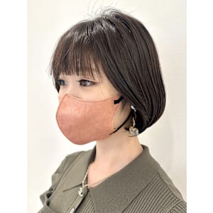 内巻きワンカールボブパーマで可愛いボブに！タンバルモリパーマ