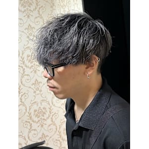 メンズカット/初ブリーチ/ダブルカラー/シャドウルーツ