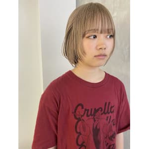 Layer bob/sheer beige_下北沢