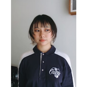 インナーカラー映え！ウルフカット