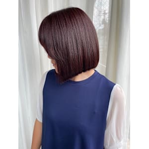 【felice MICHI豊田 希美】レッドブラウン　ボブ