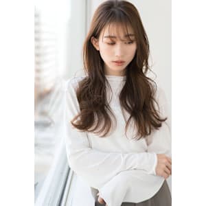 エギョモリ・ナチュラル・シースルーバング韓国風スタイル