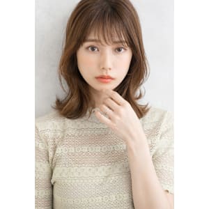 シースルーバング・伸ばしかけミディ・レイヤー・韓国風スタイル