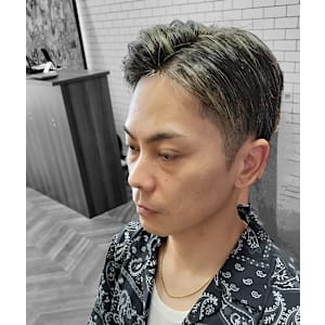 ハイライトメッシュカラー＋ツーブロック - THE CUT【ザ カット】掲載中