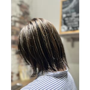 白髪ぼかしハイライトカラー