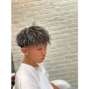 フェードマッシュ×ツイストスパイラル×メッシュ