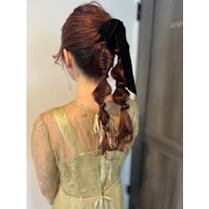 結婚式お呼ばれヘアセット