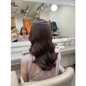 韓国風コテ巻き風パーマ