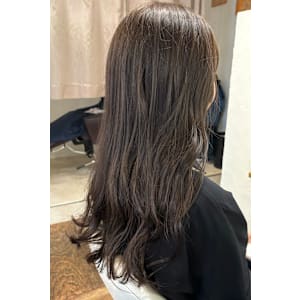 初カラー　グレージュブラウン