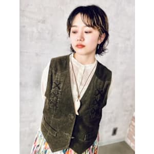 【似合わせ】ウルフパーマ×ハイライト