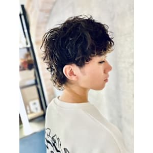 【男の色気UP⤴】メンズマッシュウルフ×パーマ