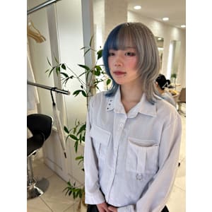 ツートン裾カラー