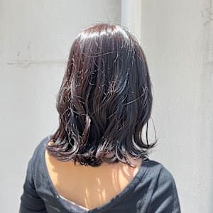 カシスカラー＋ゆるふわ巻き♪