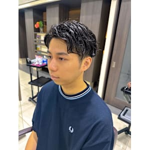 メンズカットとパーマ