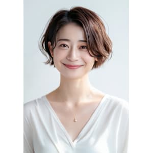 かわいいふんわりショートパーマ