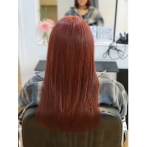 チェリーピンク　ロング/20代/30代