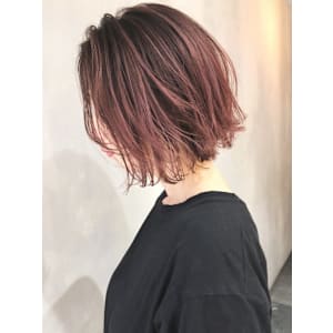 ピンクアッシュグラデーション_ba220582