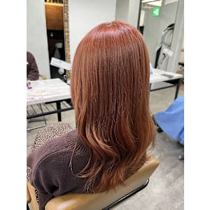 オレンジブラウンカラー／池袋／池袋東口店／池袋駅近