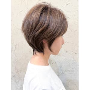 【Flor_戸塚】*大人ショート+秋色オリーブベージュ*