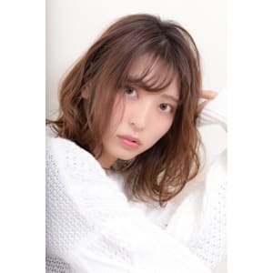 ★小顔前髪イメチェンくびレイヤーカットアンブレラカラー透明感