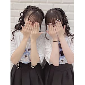 2人で可愛い♪ハート2連サイドポニー＊まゆ