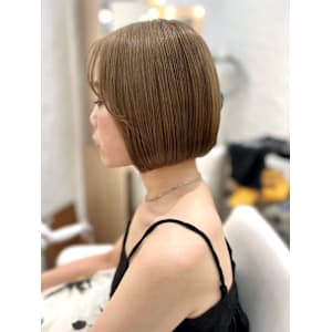 ドライヤーだけでまとまる、ハイトーンミニボブ☆