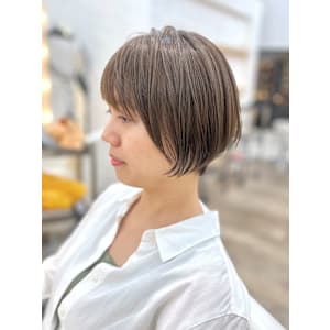 ドライヤーだけでまとまる小顔ショートボブ☆