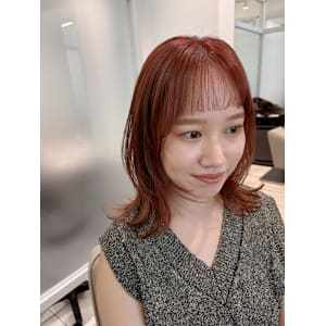 ピンクブラウン×ふわふわレイヤー♪