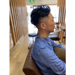 お客様髪質改善データ1446（ツーブロックパーマ）