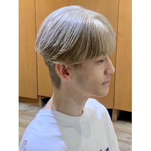 メンズカット/初ブリーチ/ダブルカラー韓国ヘアハイトーン