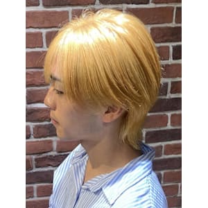 メンズカット/初ブリーチ/ダブルカラー韓国ヘアハイトーン