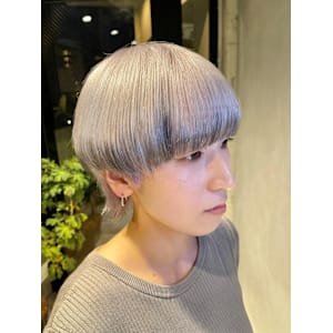 ホワイトブリーチ/シルバーホワイト/ホワイト/ダブルカラー