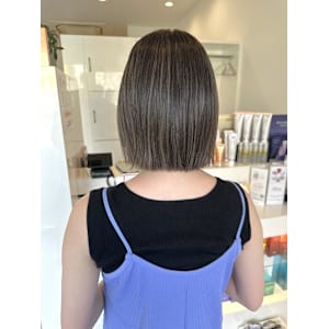 ◆グレージュハイライト◆ボブ◆アッシュ