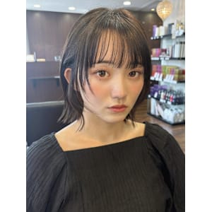 ボブウルフ/ショートボブ/フレンチガーリー/ベージュ