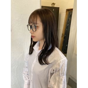 メガネに合うヘアー