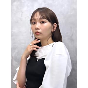 大人可愛い/前髪/顔まわり/小顔効果/銀座/20代/30代