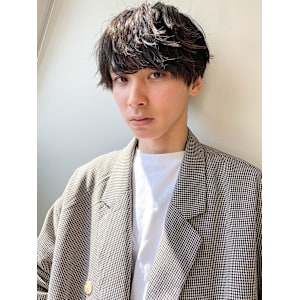 20代30代韓流☆ツイストパーマショートマッシュアッシュブラ