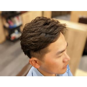 ツーブロック×ナチュラルパーマ