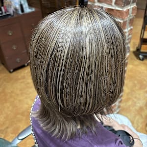 【さすだ】メリハリ白髪ぼかしハイライト