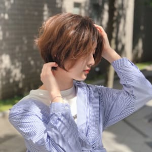 柔らかいカールボブ