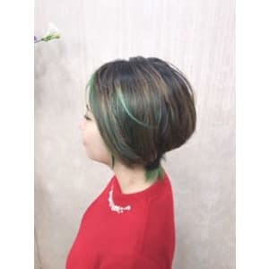 【ボブ】イルミナカラー＋イルミナカラー＋T